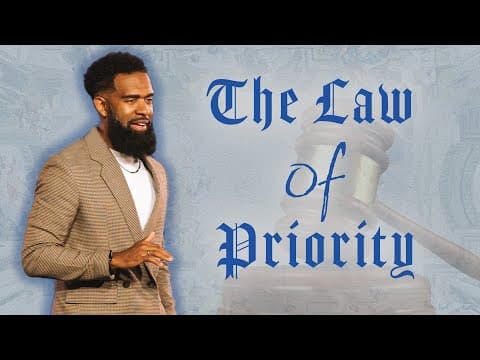 The Law of Priority // God First // How to Put God First // Pastor Ken Claytor