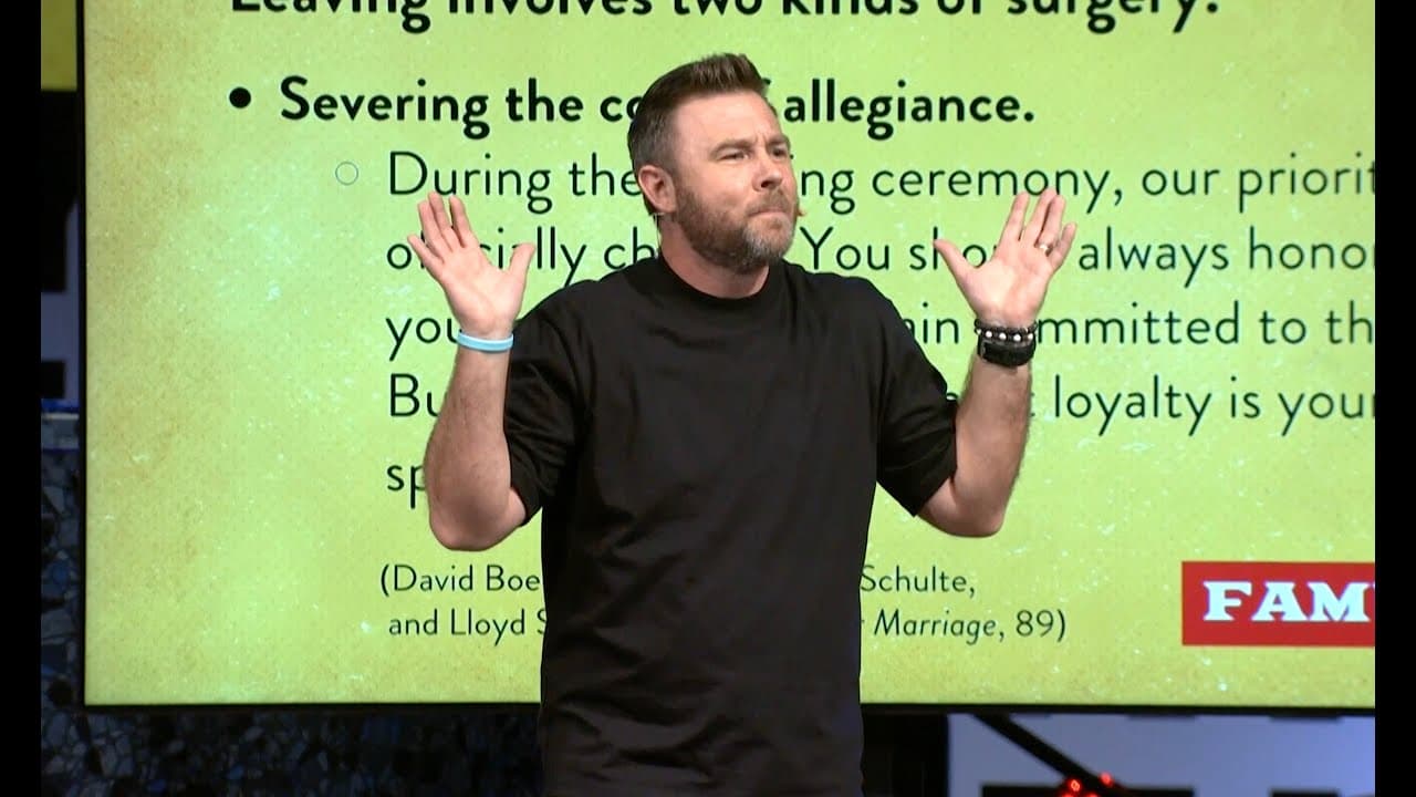 How To Lose Your Family In 10 Easy Ways: Fighting the Sabotage to your Marriage Josh Laxton (sermon)