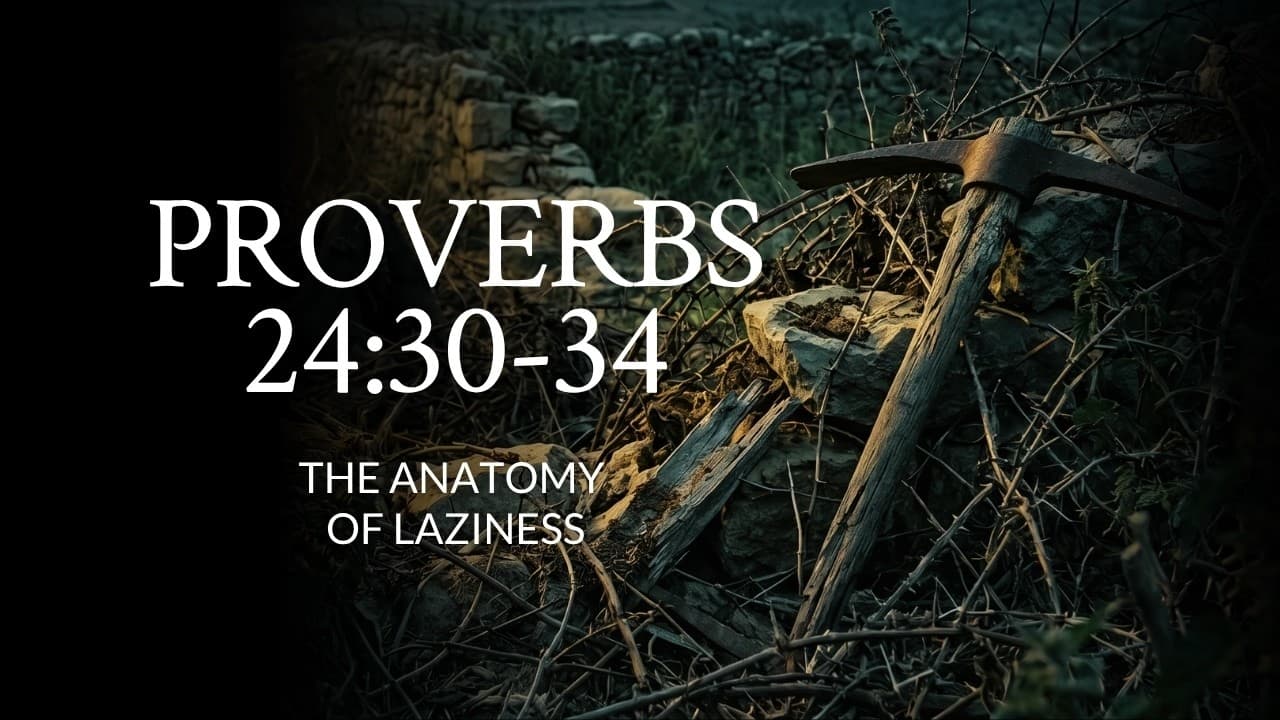Proverbs 24:30-34 | The Anatomy of Laziness