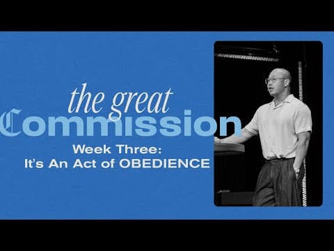 It’s An Act of OBEDIENCE