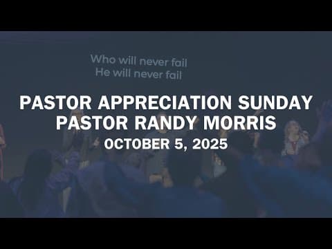 Guest Speaker: Pastor Randy Morris | 10.5.25
