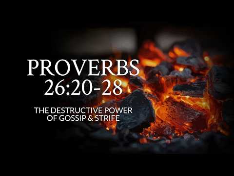 Proverbs 26:20-28 | The Destructive Power Of Gossip & Strife