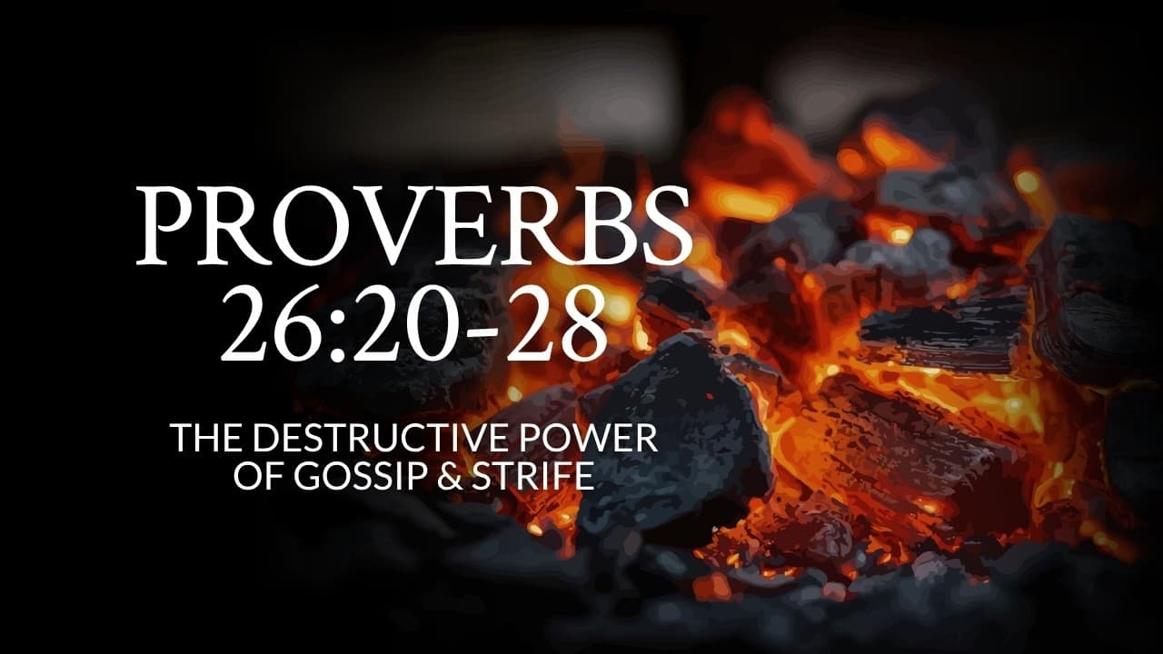 Proverbs 26:20-28 | The Destructive Power Of Gossip & Strife