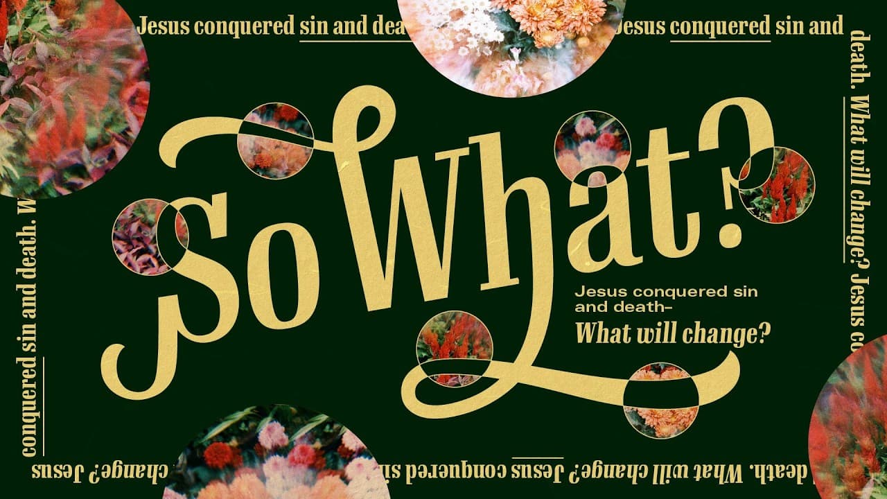 So What? - Week 2 (9:30am)