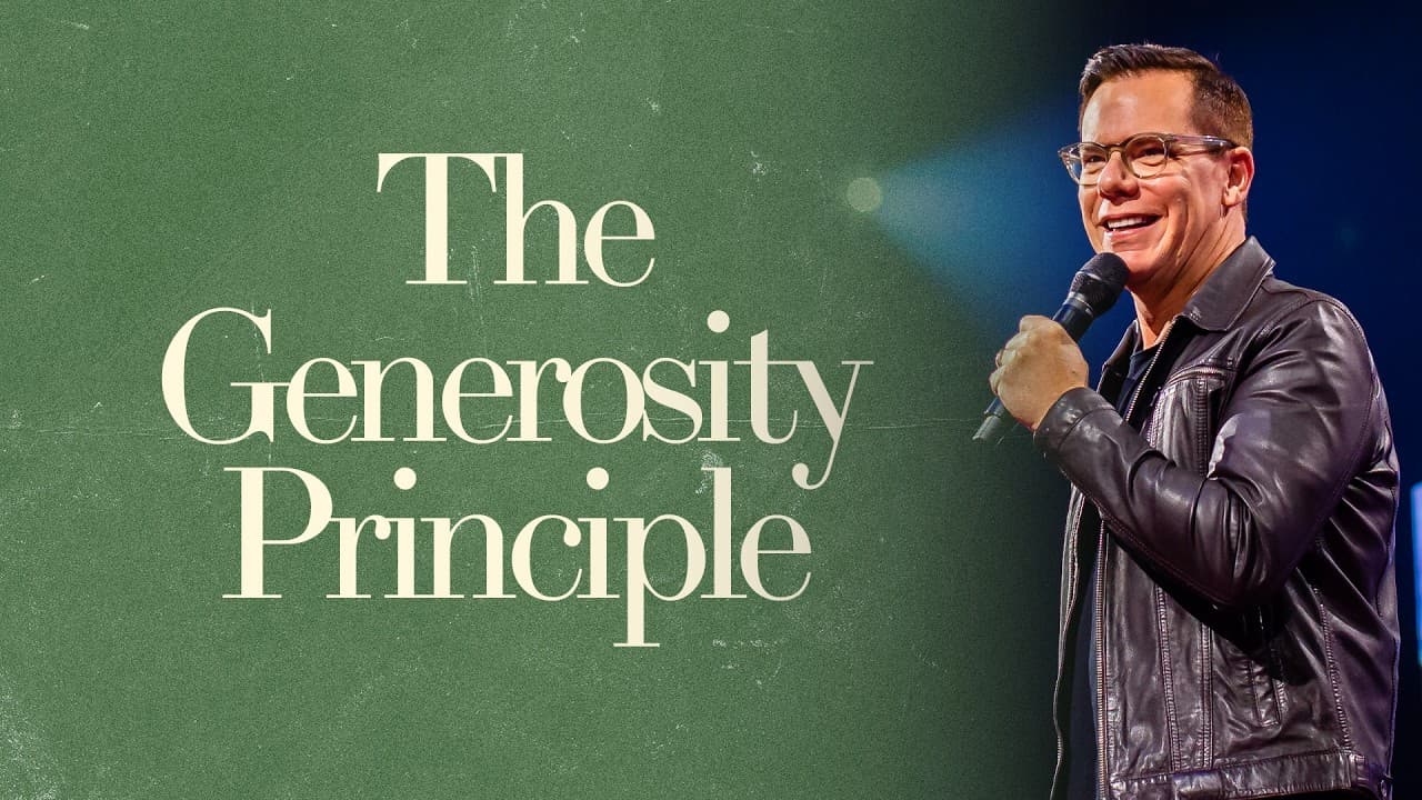 Jesus On Money: The Generosity Principal