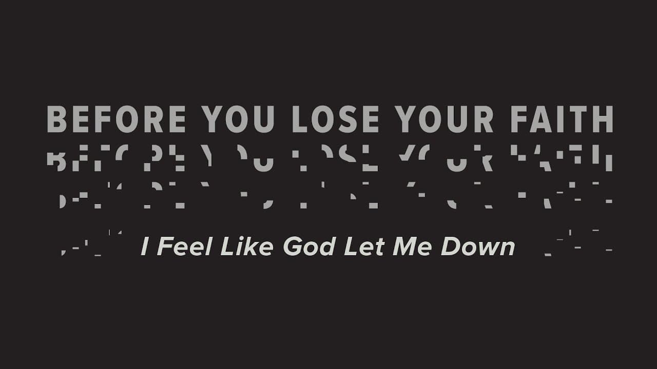 I Feel Like God Let Me Down | Jason Strand