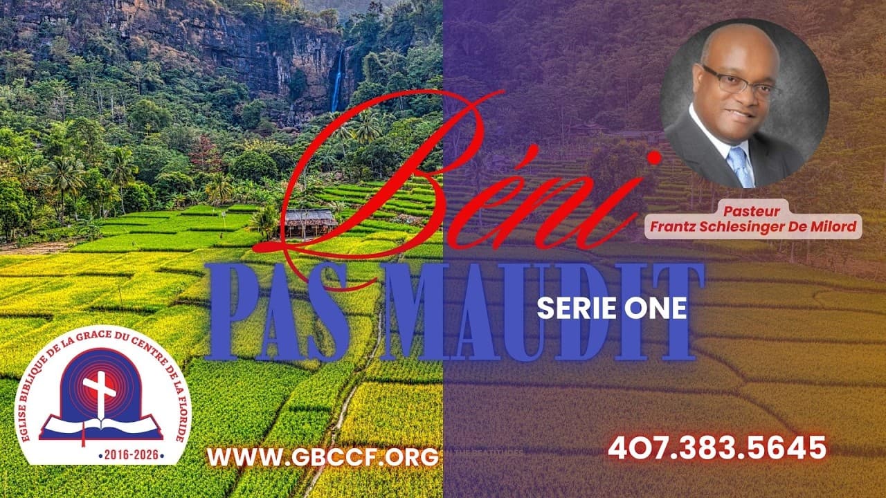 JE SUIS BÉNI, JE NE SUIS PAS MAUDIT GENESE 1:28