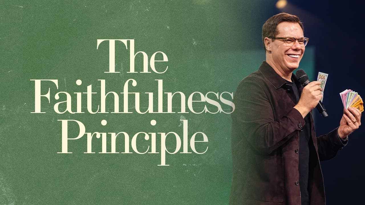 Jesus On Money: The Faithfulness Principle
