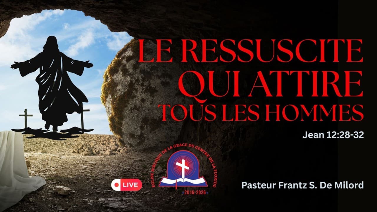 LE RESSUSCITÉ QUI ATTIRE TOUS LES HOMMES JEAN 12:28-32